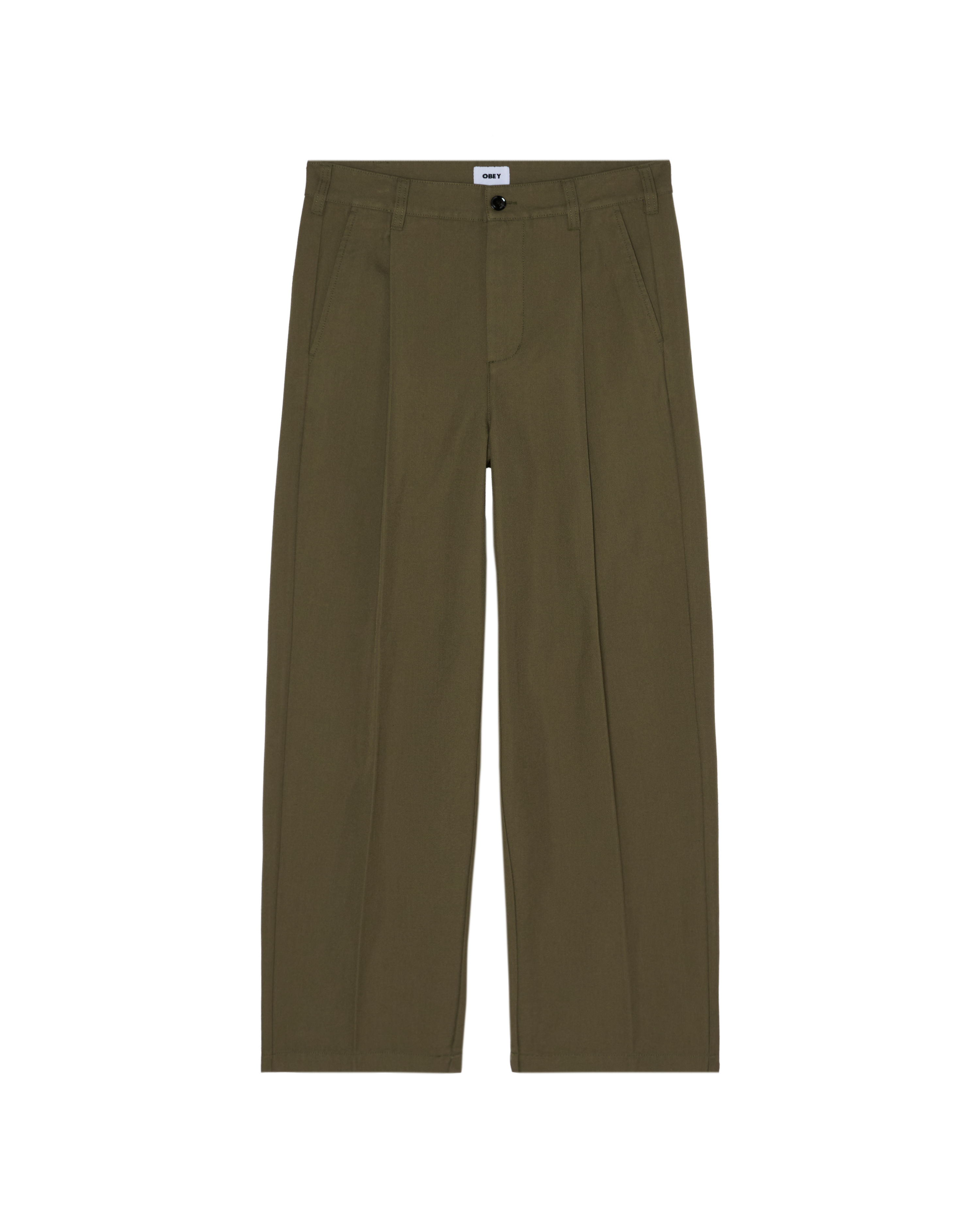 Obey Dean Pleated Pants Stone Gray Herren Bundfaltenhose ocker braun